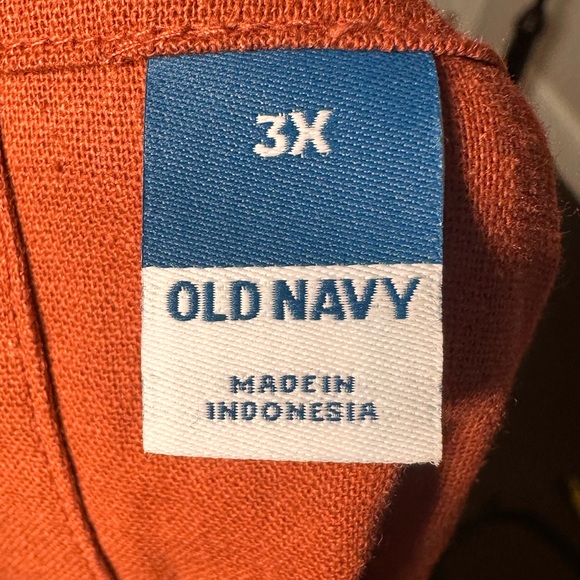 NWT Old Navy Linen Viscose Tank Dress Rust Orange Plus Size Women’s 3X - Picture 7 of 8